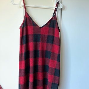Buffalo plaid dress